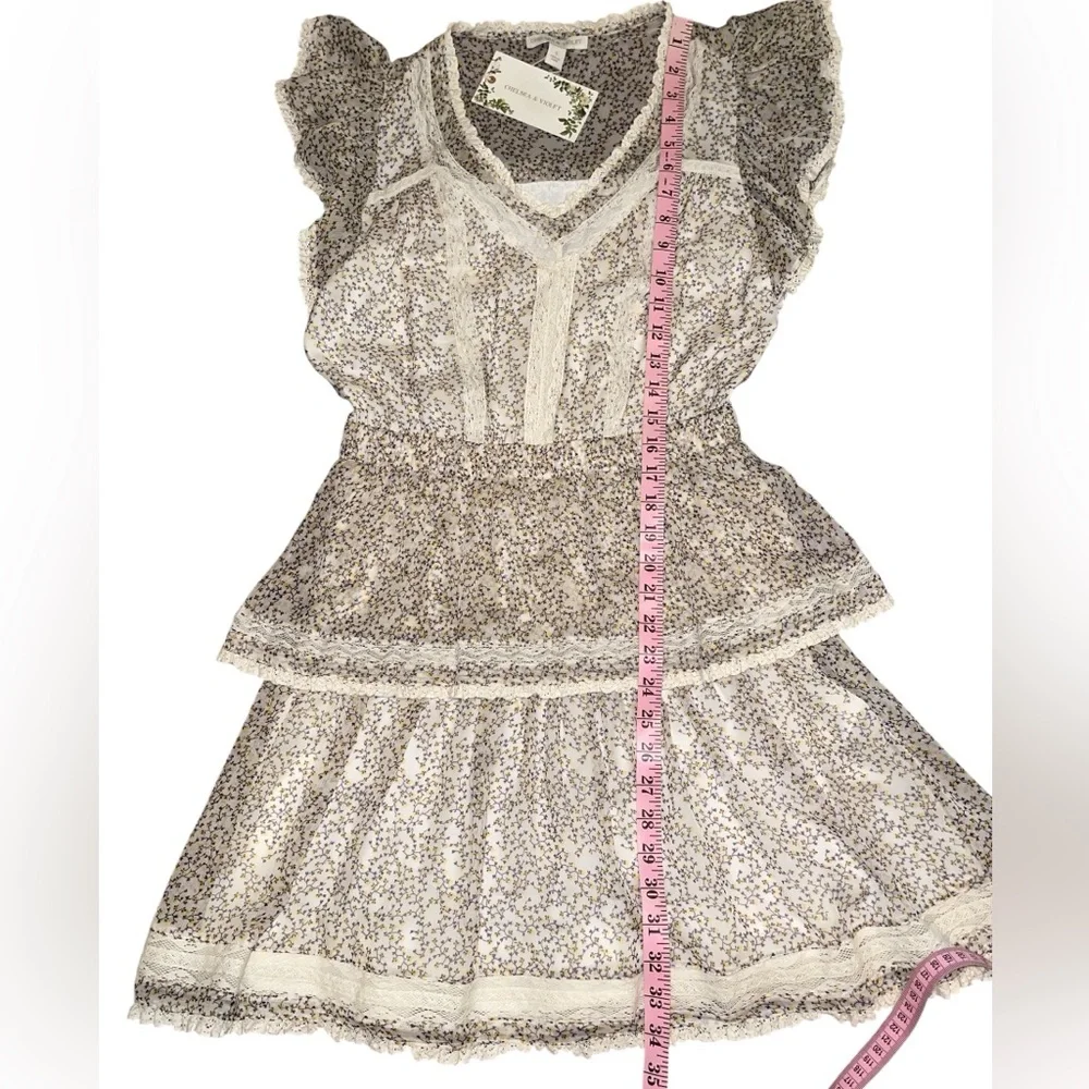 Chelsea & Violet Cream Floral Mini Dress - Picture 13 of 17